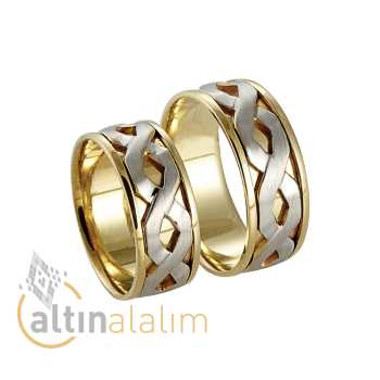 Özel Altın Çift Alyans - sa0707