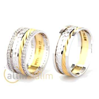 Favori Gold Özel Çift Alyans - fav11605