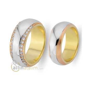 Favori Gold Özel Çift Alyans - fav07626