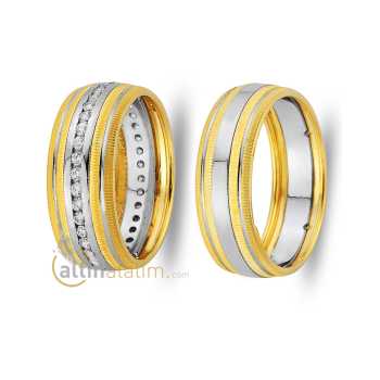 Favori Gold Özel Çift Alyans - fav07637