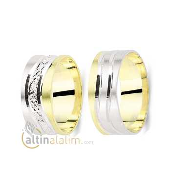 Favori Gold Özel Çift Alyans - fav07638