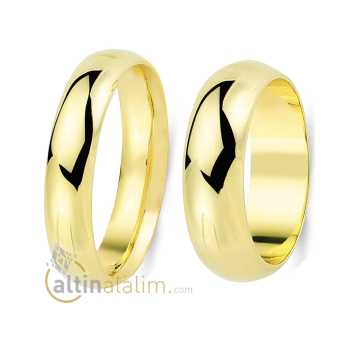 Favori Gold Özel Çift Alyans - fav07639