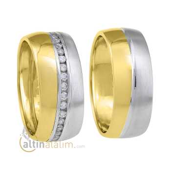 Favori Gold Özel Çift Alyans - fav07640