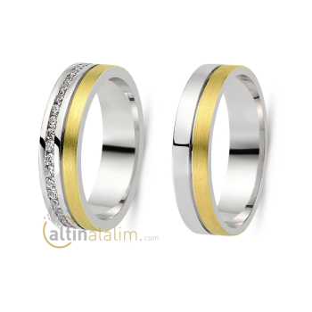 Favori Gold Özel Çift Alyans - fav07642
