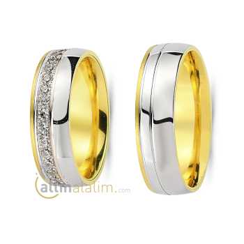 Favori Gold Özel Çift Alyans - fav07643