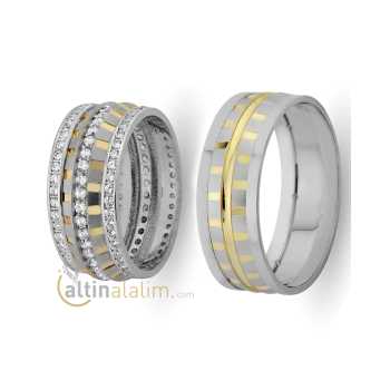 Favori Gold Özel Çift Alyans - fav07645
