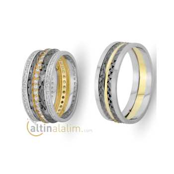 Favori Gold Özel Çift Alyans - fav07647