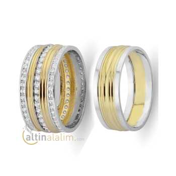 Favori Gold Özel Çift Alyans - fav07650
