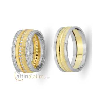 Favori Gold Özel Çift Alyans - fav07653