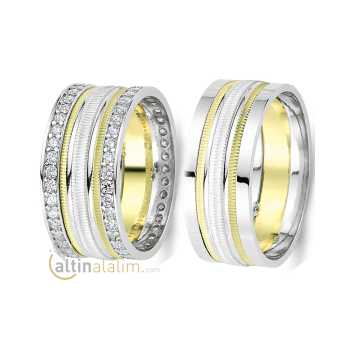 Favori Gold Özel Çift Alyans - fav07655