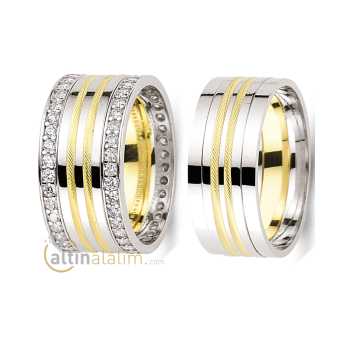 Favori Gold Özel Çift Alyans - fav07656