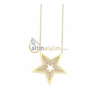 Altın Yıldız Kolye - kk01514