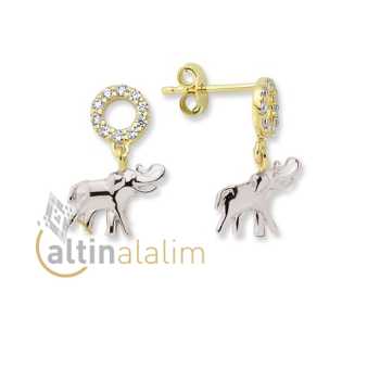 Filli Altın Küpe -14 Ayar- kk04038